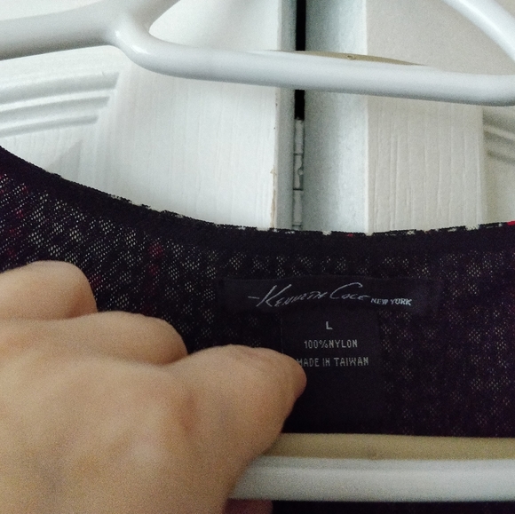 Kenneth Cole Patterned Dress, Size L - Picture 2 of 4